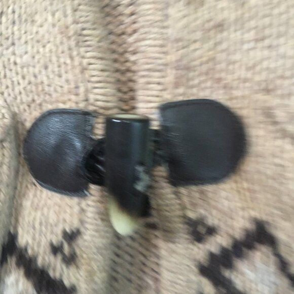 Baby Gap Button Up Knit Sweater Pockets Hooded Reindeer Moose Sz 3 Unisex Beige - Picture 5 of 15